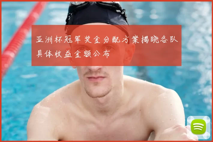 亚洲杯冠军奖金分配方案揭晓各队具体收益金额公布