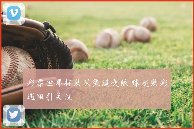 彩票世界杯购买渠道受限 球迷购彩遇阻引关注
